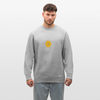 Bee & honeycomb organic cotton men's sweatshirt - heather grey