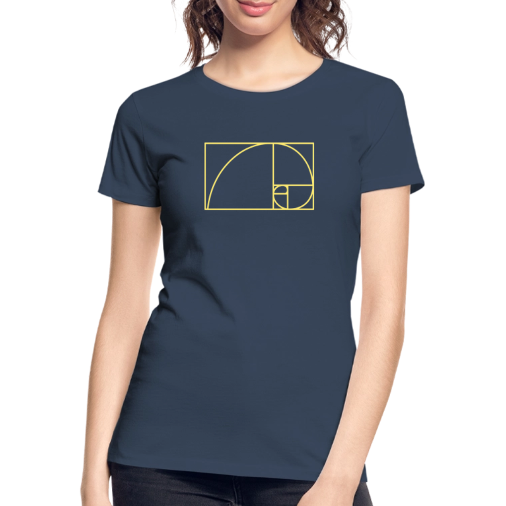 Fibonacci women’s organic cotton T-Shirt - navy
