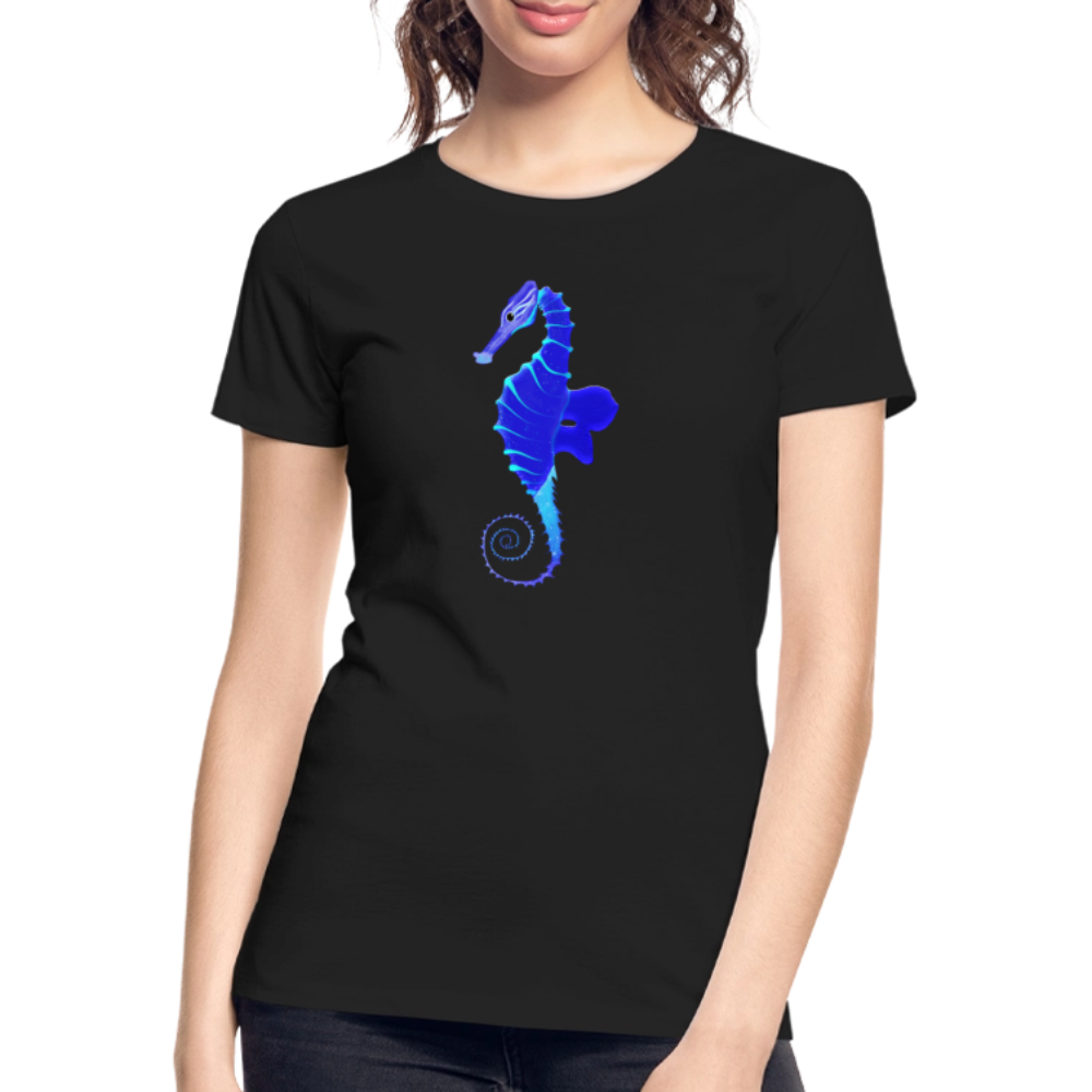 Seahorse Women’s organic cotton T-Shirt - black