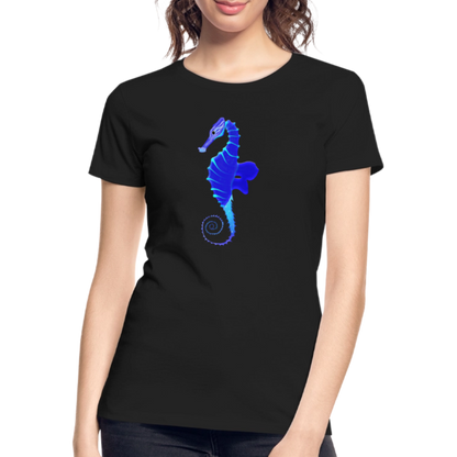 Seahorse Women’s organic cotton T-Shirt - black