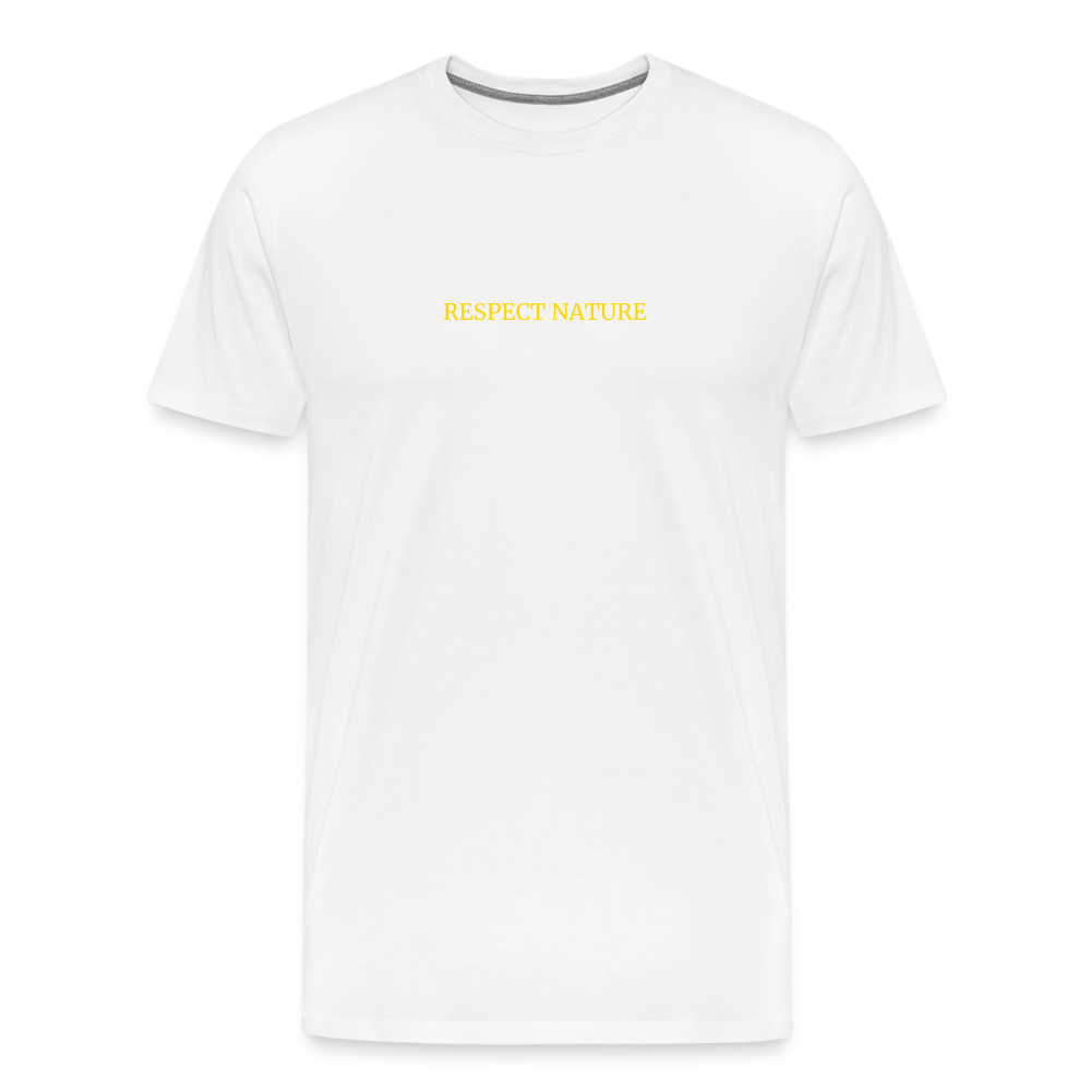 Respect Nature Men’s Premium T-Shirt - white