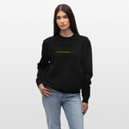 TIME quote organic cotton women's sweatshirt - black