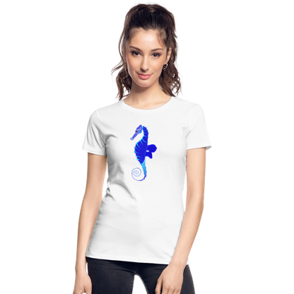 Seahorse Women’s organic cotton T-Shirt - white