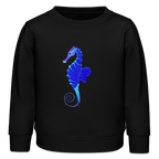 Seahorse organic cotton Kids’ Sweatshirt - black