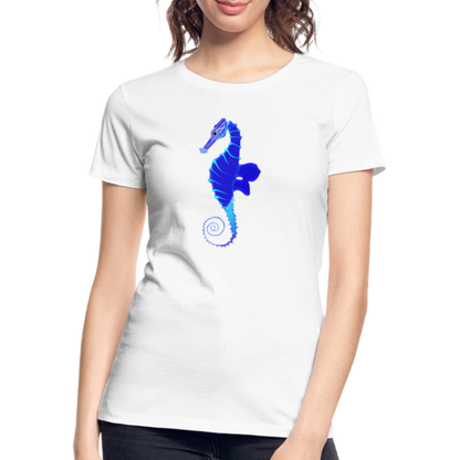 Seahorse Women’s organic cotton T-Shirt - white