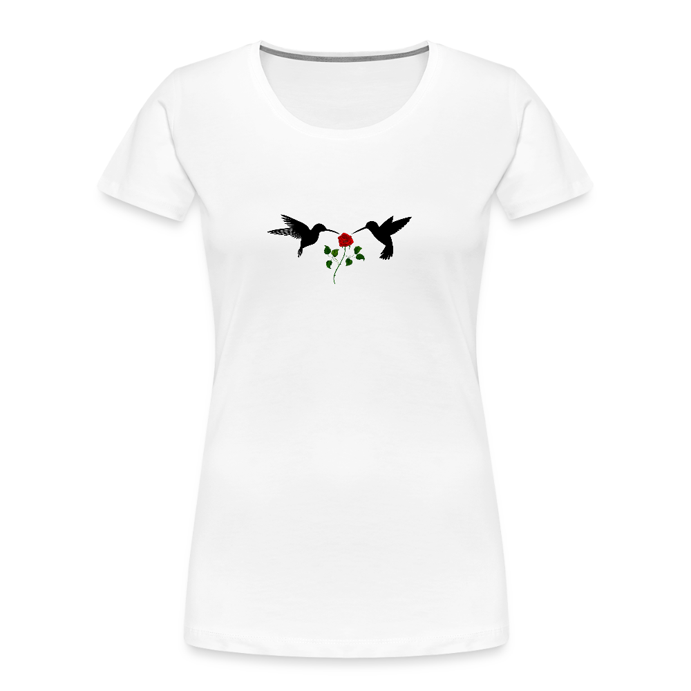 Hummingbirds & Rose women’s organic cotton T-Shirt - white