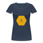 Bee & Honeycomb Women’s Organic Cotton T-Shirt - navy