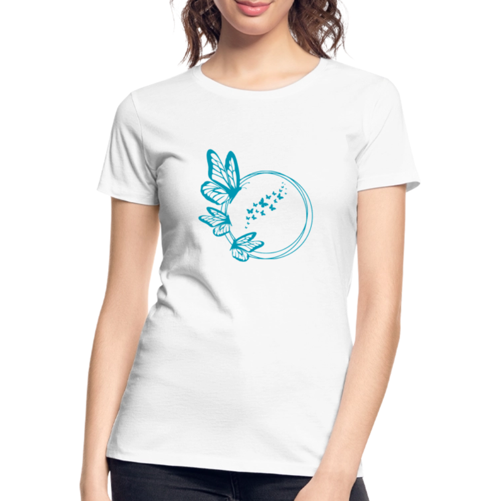 Butterflies women’s Organic cotton T-Shirt - white