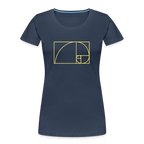Fibonacci women’s organic cotton T-Shirt - navy