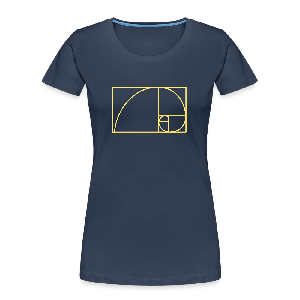 Fibonacci women’s organic cotton T-Shirt - navy