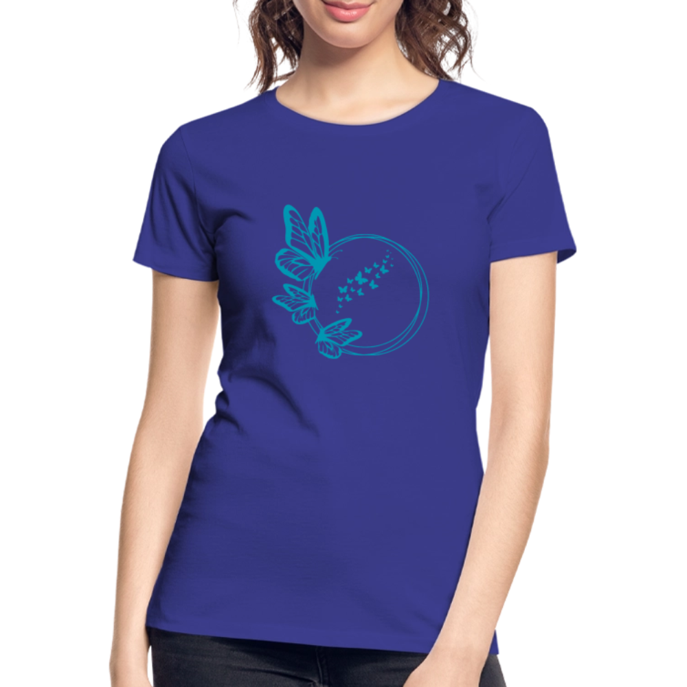 Butterflies women’s Organic cotton T-Shirt - royal blue