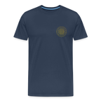 Flower of Life Men’s Premium Organic  Cotton T-Shirt - navy