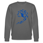 Ocean dance organic cotton men's sweatshirt - anthracite