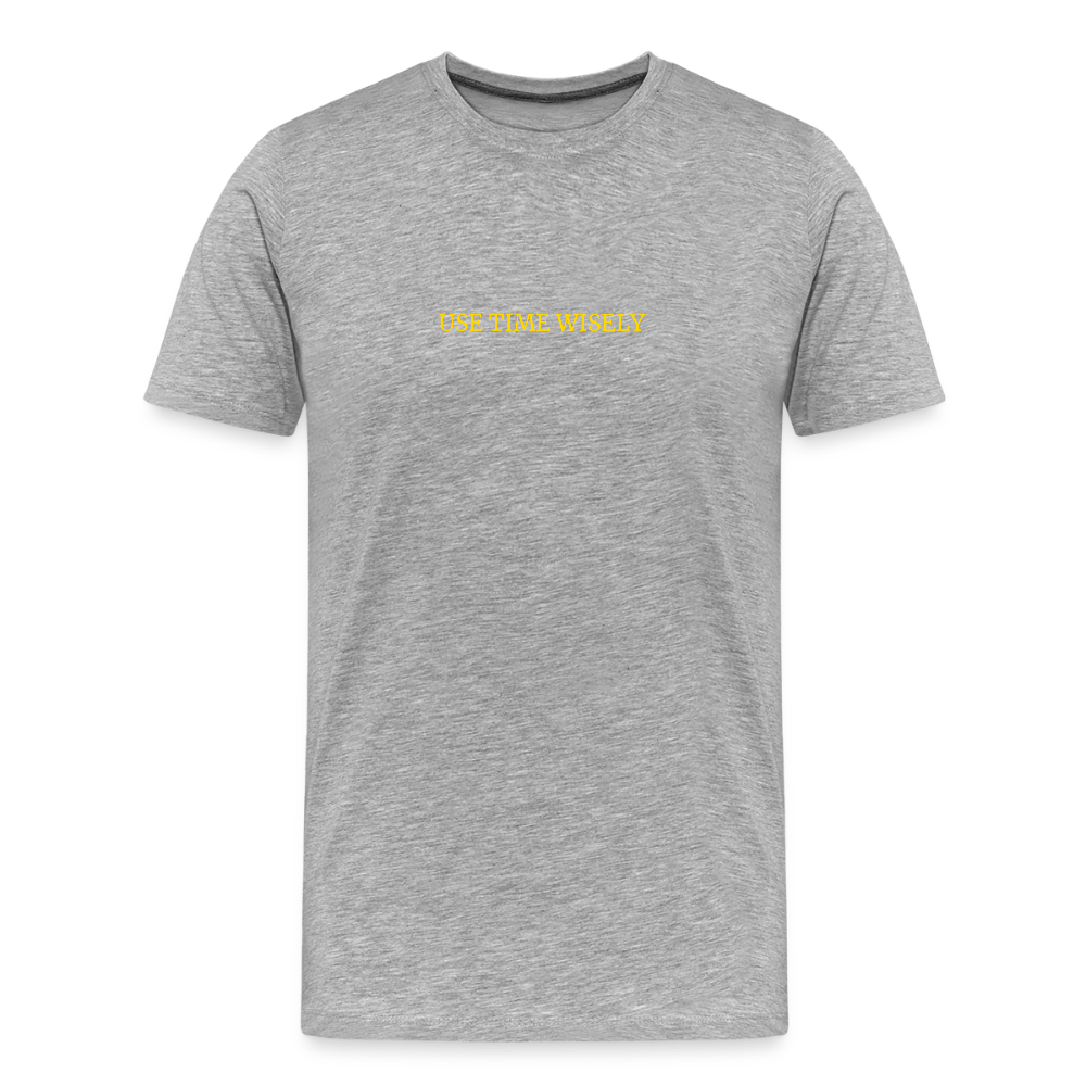 Time quote Men’s Premium T-Shirt - heather grey