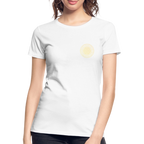 Golden Flower of Life Women’s Premium Organic Cotton T-Shirt - white