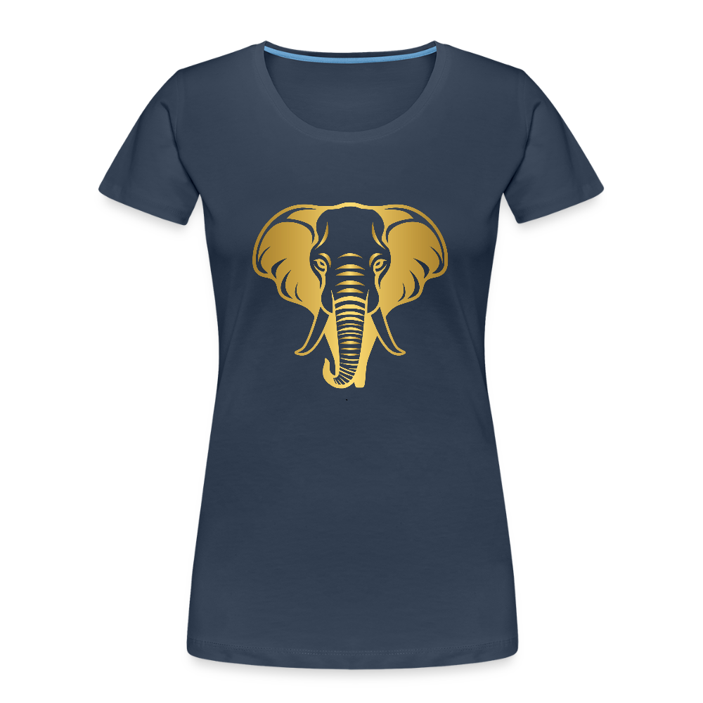 Elephant women’s Organic cotton T-Shirt - navy