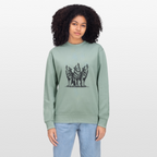 Wolves Women's Organic cotton sweatshirt - aloe