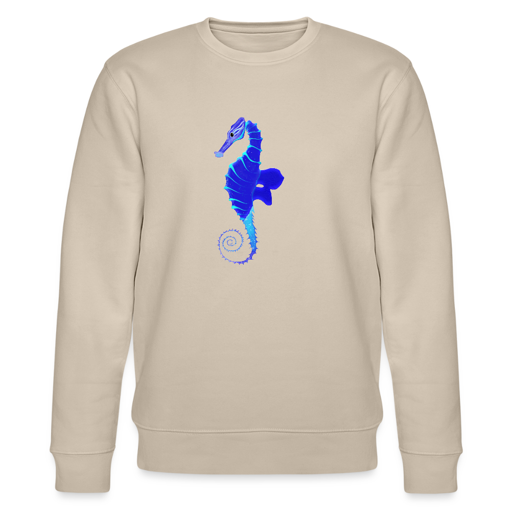 Seahorse organic cotton women's sweatshirt - beige