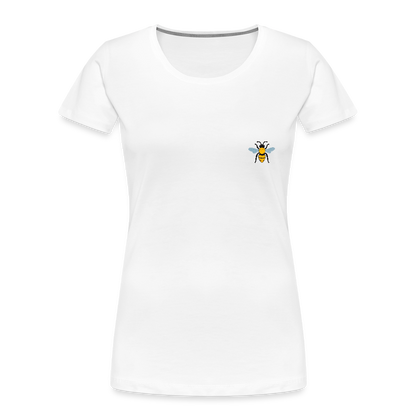 Bee Women’s Premium Organic Cotton T-Shirt - white