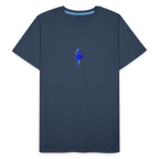 Seahorse minimalist men’s organic  cotton T-Shirt - navy