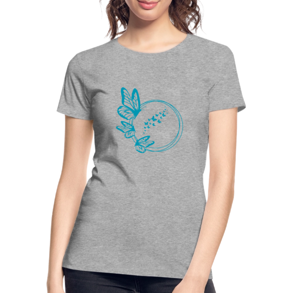 Butterflies women’s Organic cotton T-Shirt - heather grey