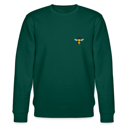 Bee Organic cotton men's sweatshirt - forest