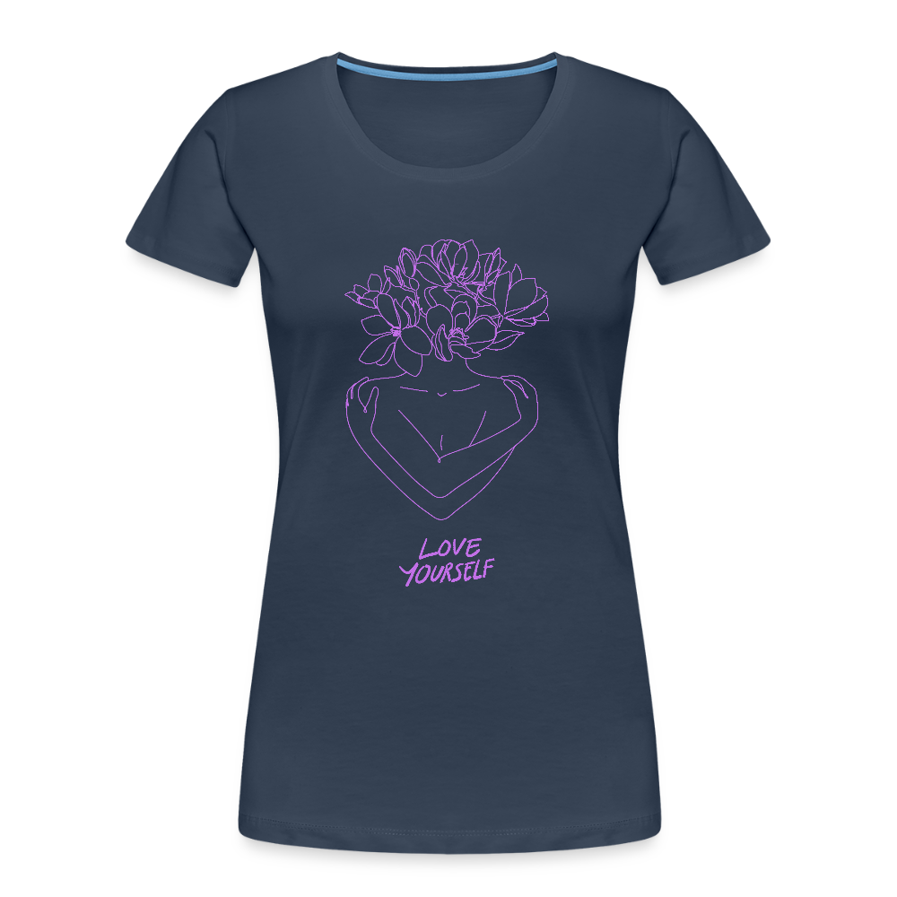 Love yourself women’s Organic cotton T-Shirt - navy