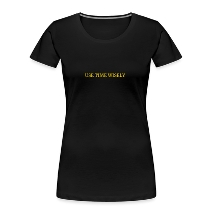 Time Quote Women’s organic cotton T-Shirt - black