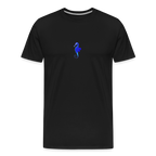 Seahorse minimalist men’s organic  cotton T-Shirt - black