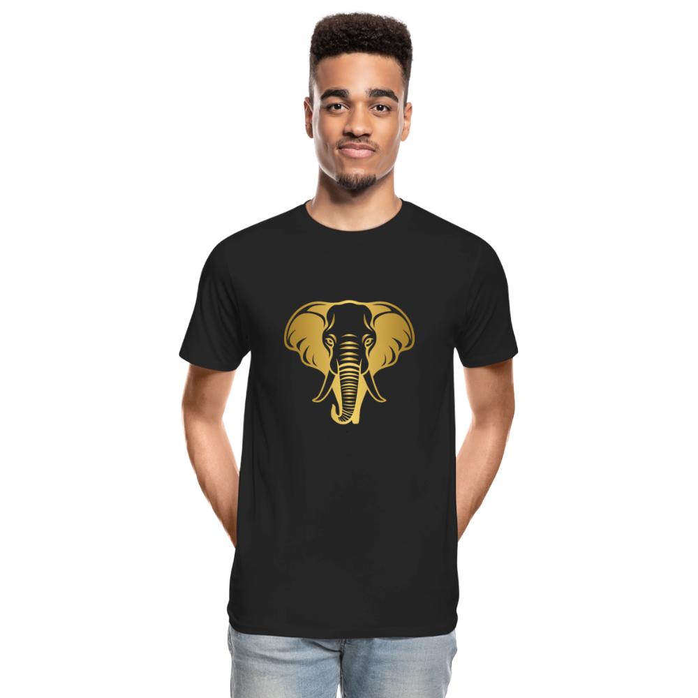Elephant men’s Organic cotton T-Shirt - black