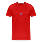 Snowflake Men’s Premium Organic T-Shirt - red