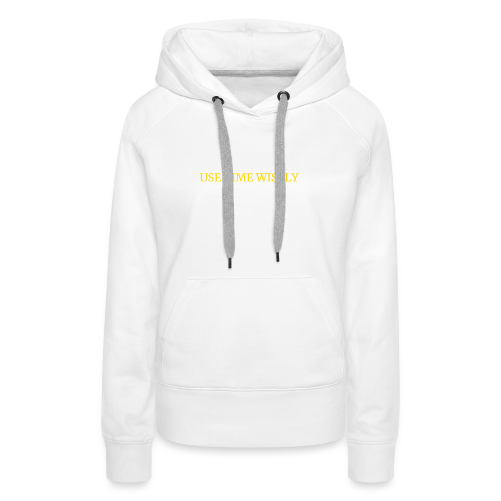 Time Wisdom Women’s Premium Hoodie - white