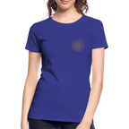 Golden Flower of Life Women’s Premium Organic Cotton T-Shirt - royal blue