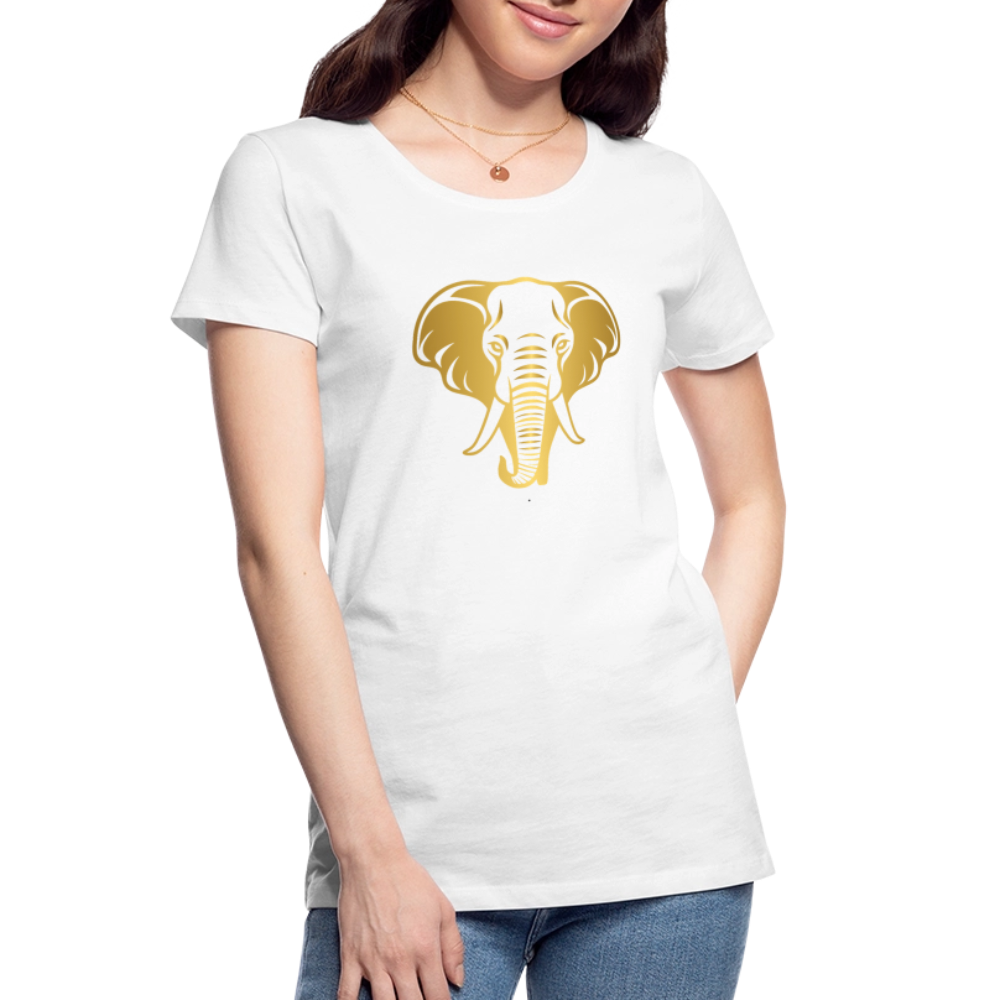Elephant women’s Organic cotton T-Shirt - white