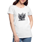 Wolves women’s Organic cotton T-Shirt - white