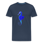 Seahorse Men’s Premium Organic  Cotton T-Shirt - navy