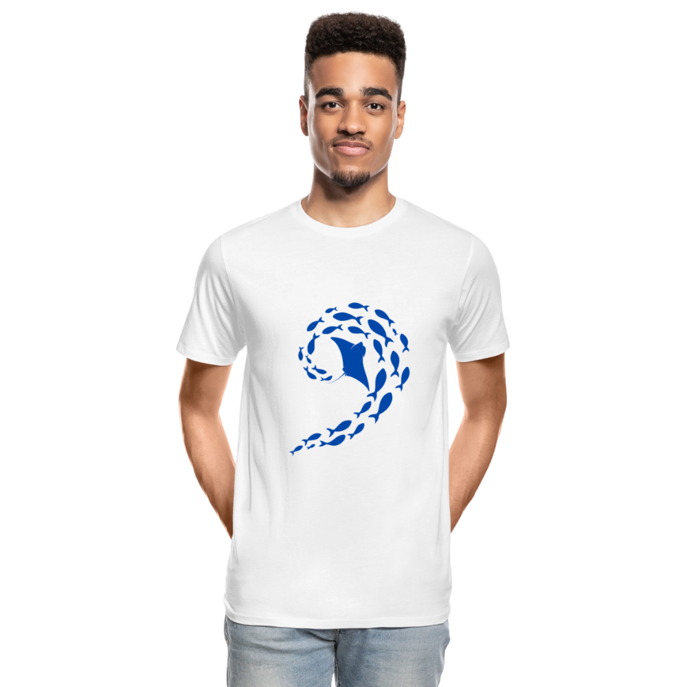 Ocean dance men’s Organic cotton T-Shirt - white