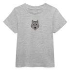 Wolf minimalist Baby Organic T-Shirt - heather grey