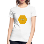 Bee & Honeycomb Women’s Organic Cotton T-Shirt - white