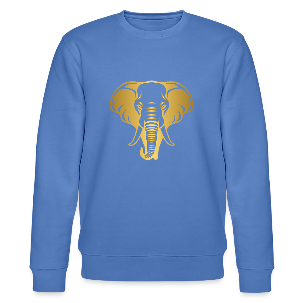 Elephant men's organic cotton Sweatshirt - bright blue