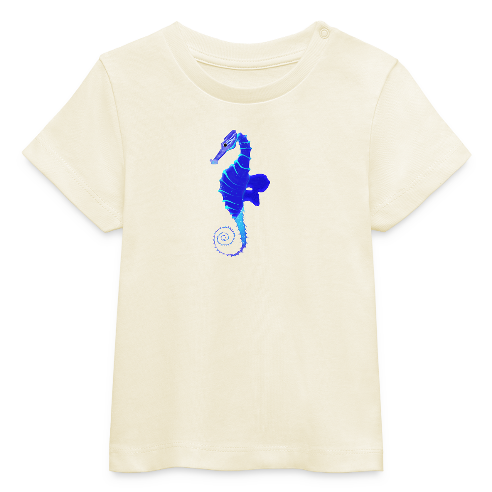 Seahorse Baby Organic T-Shirt - natural raw