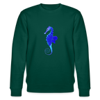 Seahorse organic cotton men's sweatshirt - forest