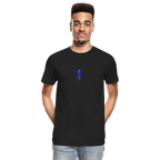 Seahorse minimalist men’s organic  cotton T-Shirt - black
