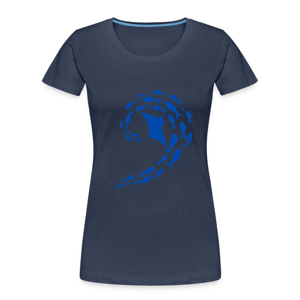 Ocean dance women’s organic cotton T-Shirt - navy