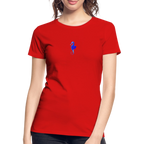 Seahorse minimalist Women’s organic cotton T-Shirt - red