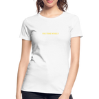 Time Quote Women’s organic cotton T-Shirt - white