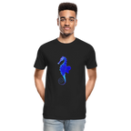 Seahorse Men’s Premium Organic  Cotton T-Shirt - black
