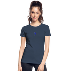 Seahorse minimalist Women’s organic cotton T-Shirt - navy