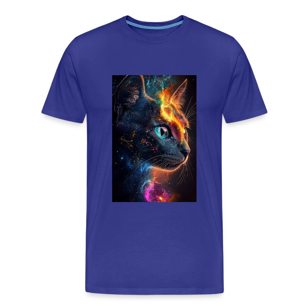 Cat men’s organic cotton T-Shirt - royal blue