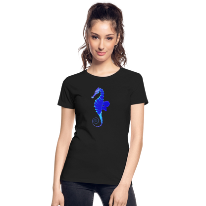 Seahorse Women’s organic cotton T-Shirt - black
